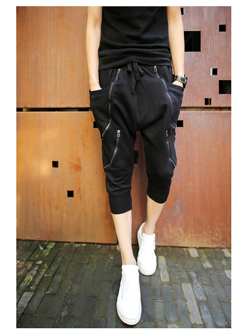 Летние мешковатые штаны-шаровары в стиле хип-хоп для мужчин модные легинсы