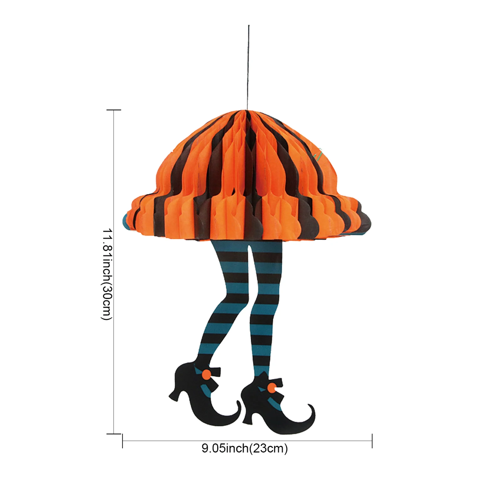 Креативные бумажные юбки-фонарики на высоком каблуке с цветком в виде сот