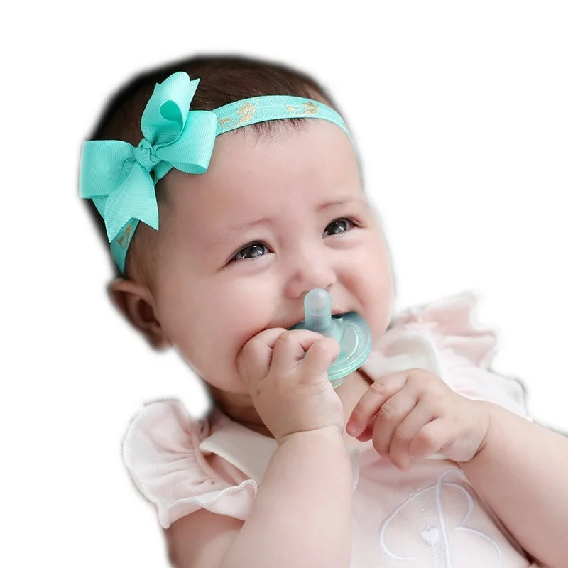 3pcs/lot Baby Headband Elastic Newborn Hair Accessories Flower Bowknot Haarband For Girls Hairband Turban KF36 | Детская одежда и