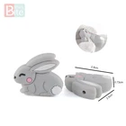 Укусы, 5 шт., силиконовые бусины в виде кролика, пищевой силикон, бусины-прорезыватели, жевательные детские товары, не содержит бисфенола А, мини-кролик, Прорезыватель для зубов