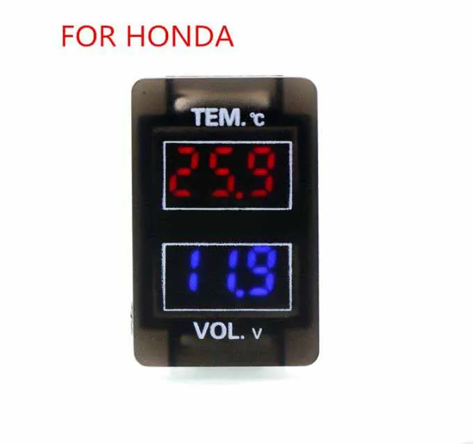 

Car Interface 12V Digital LCD Voltage Meter Battery Monitor and Car Thermometer Use For Honda,Civic,Spirior,CRV,Fit Jazz,City