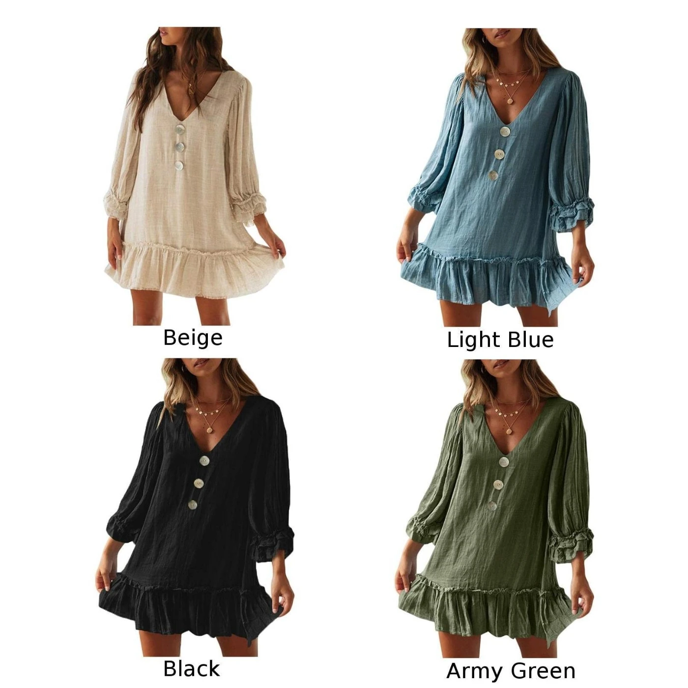 Женское платье для отдыха летнее свободное Повседневное трапециевидной формы с