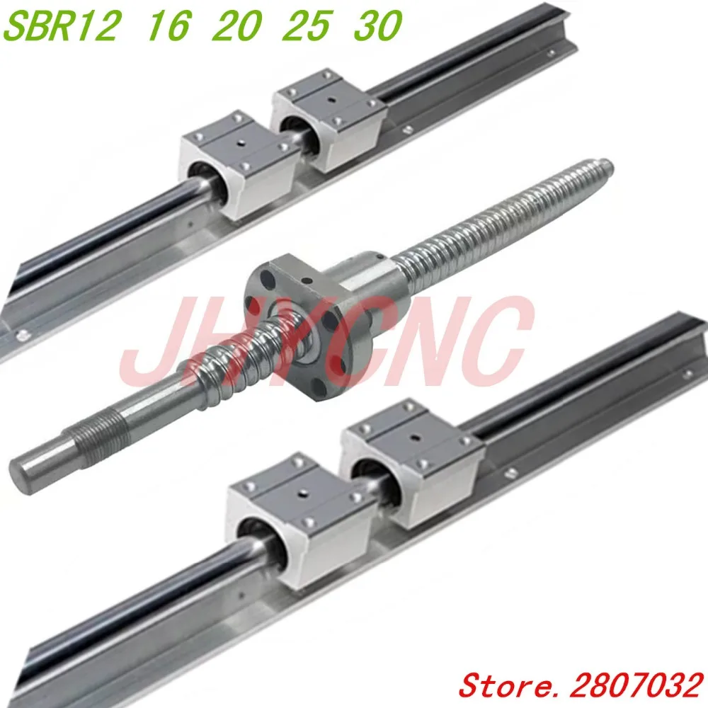 6 комплектов линейных рельсов SBR20 L300/750/1400 мм + SFU1605 350/850/1450/1450 шариковый винт 4 BK12/BF12