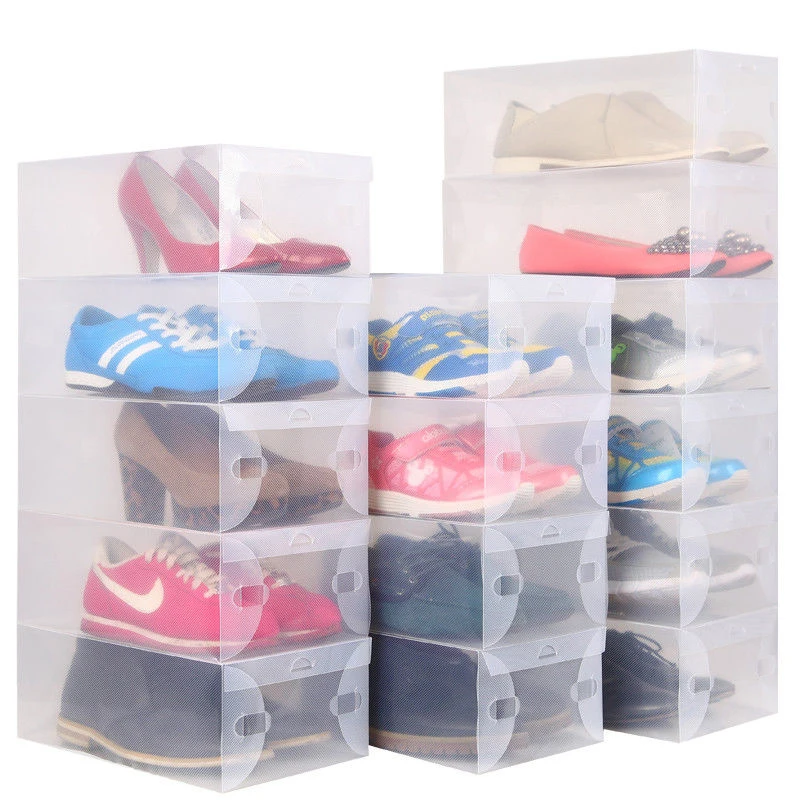 20 шт. пластиковые прозрачные коробки органайзеры для обуви|organizer box|shoes organizer boxplastic