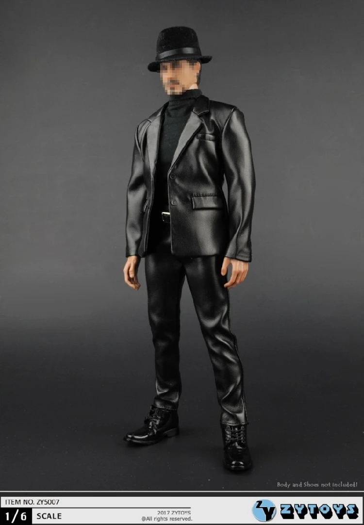 ZYTOYS ZY5007 1/6 костюм из искусственной кожи для 12 дюймов мужской Phicen Tbleague Hottoys фигурку