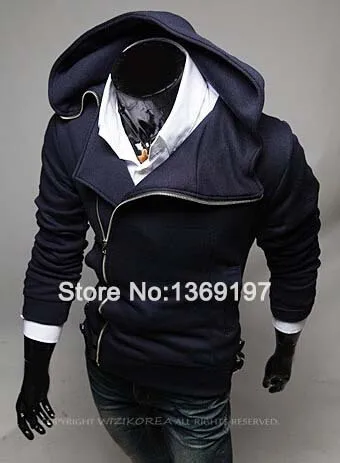 NEW Mens Slim Casual Zipper Tops Hoodie Jacket Coat Costume Cosplay Clothes 3 colors 4 Sizes M~XXL MN896 | Мужская одежда