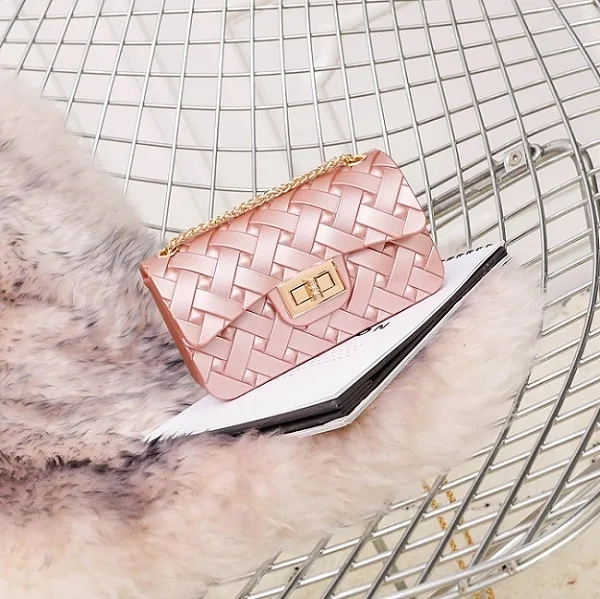 02 Pink Новые известные сумки, известный бренд, кожаные сумки-мессенджеры, роскошная сумка на плечо, стеганая дизайнерская женская сумка, винтажная маленькая Желейная сумка - Цвет: 02 Pink