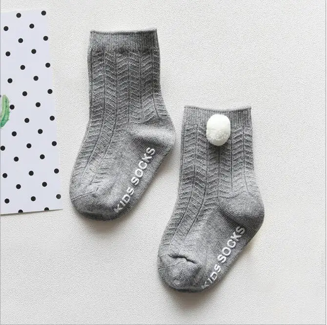 socks grey Новинка года; сезон осень-зима; детские колготки с двойной иглой; детские леггинсы для девочек из чесаного хлопка - Цвет: socks grey