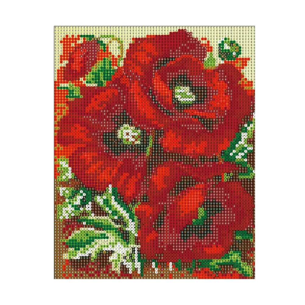 Poppy 5D DIY Алмазная вышивка картина настенное украшение ручной работы крестиком