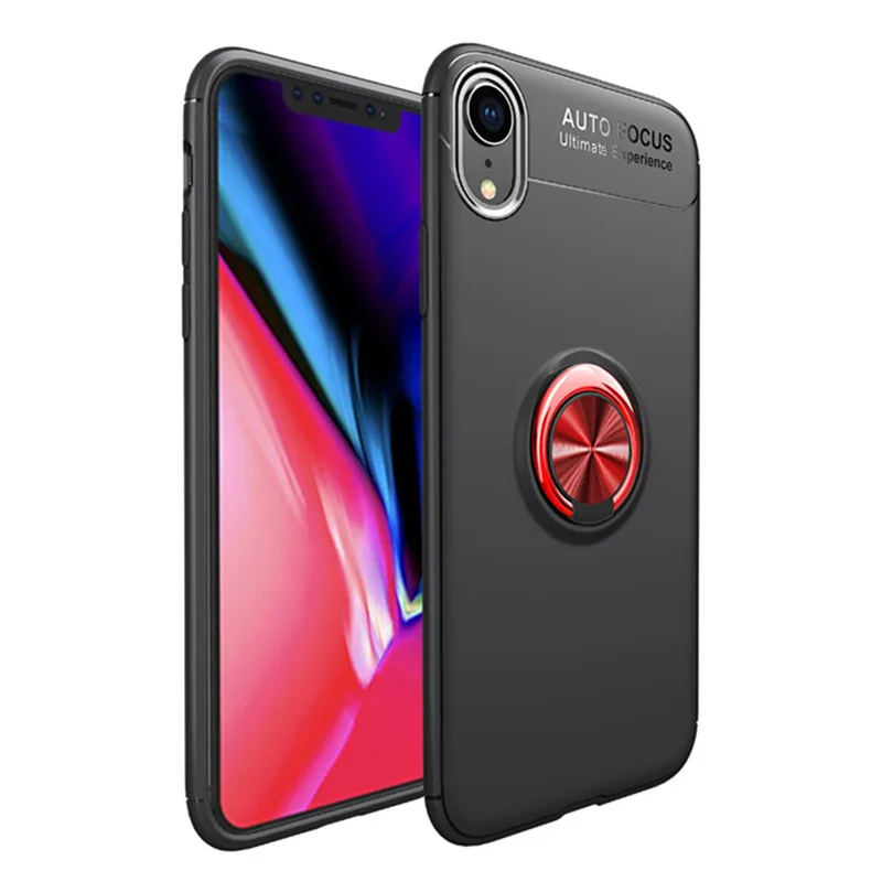 Чехол для iPhone XS MAX XR X с кольцом на палец и пряжкой задняя крышка 7 8 Plus 6 6s 5 SE
