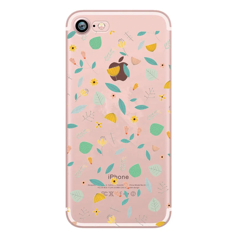 Мягкий чехол для iPhone 6 TPU милый силиконовый 7 PLUS 8 5S SE 5 XS 6S с рисунком Caphina Funda Capa |