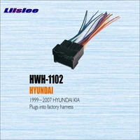 liislee plugs into factory harness for hyundai for kia 19992007 radio power wire adapterstereo cablemale din to iso