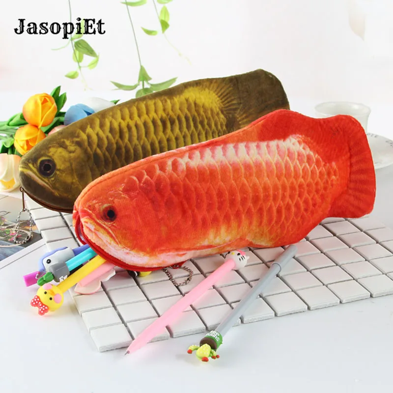 JasopiEt 3D Имитация Золотая рыбка плюшевая сумка с игрушкой плюшевый чехол хлопок