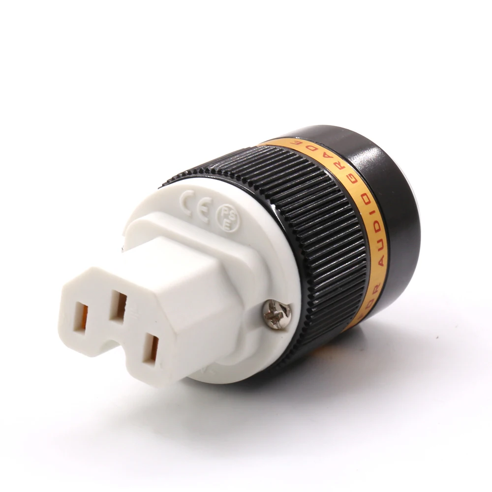 100 шт. Viborg VF535 99.998% Красный медный IEC Женский штекер HIFI аудио разъем для DIY шнуров