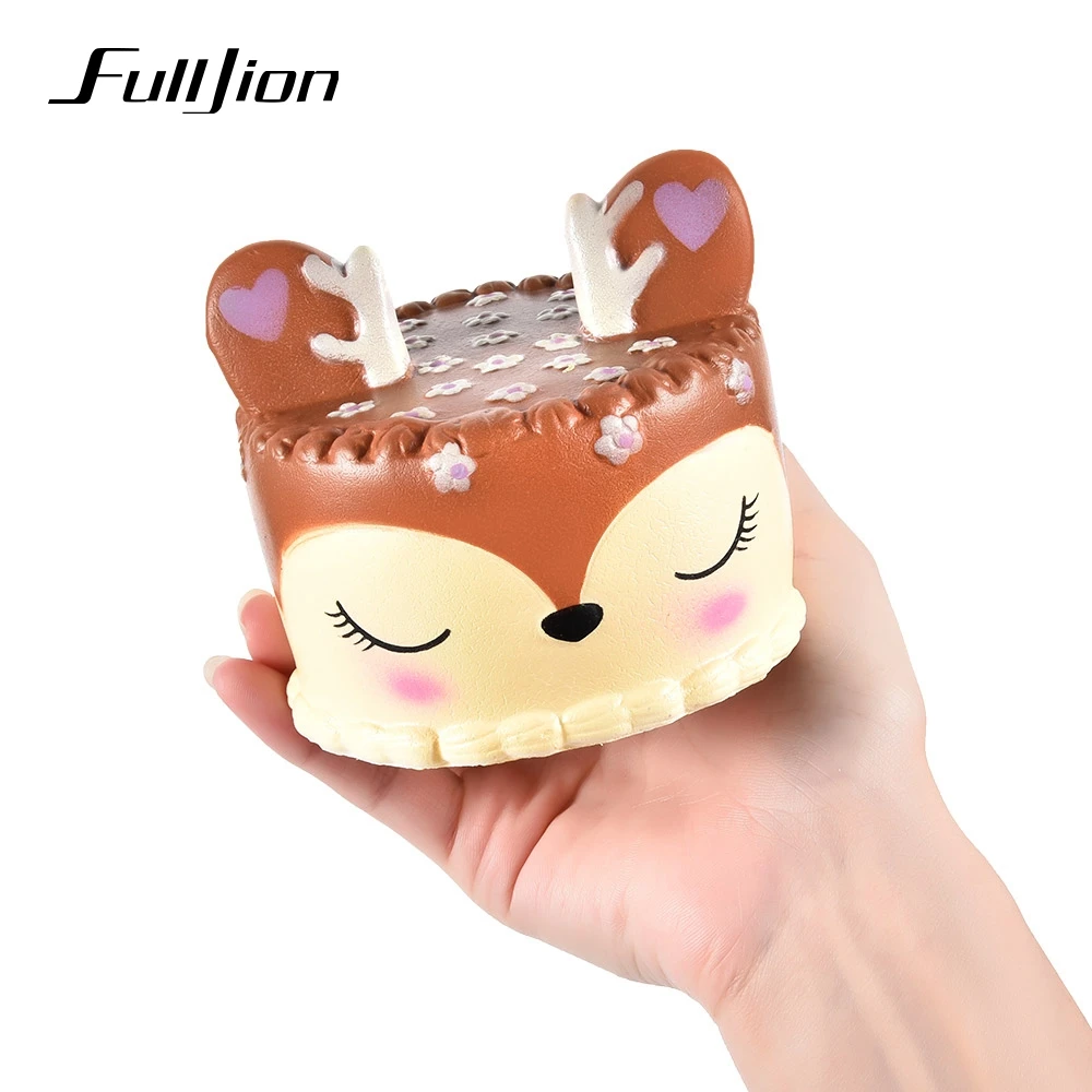Fulljion Squeeze Deer Cake Novelty Gag Toys Squishy Gags Practical Jokes Gadget Surprise Fun Squish Stress Funny Popular | Игрушки и