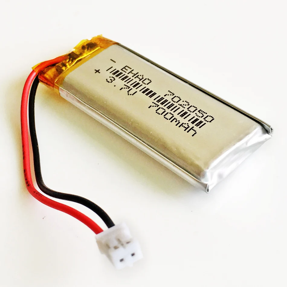 10 шт. JST PH 2.0 2Pin 3.7 В 700 мАч 702050 литий-полимерный lipo Перезаряжаемые Батарея для MP3 наушников Pad DVD Bluetooth камеры