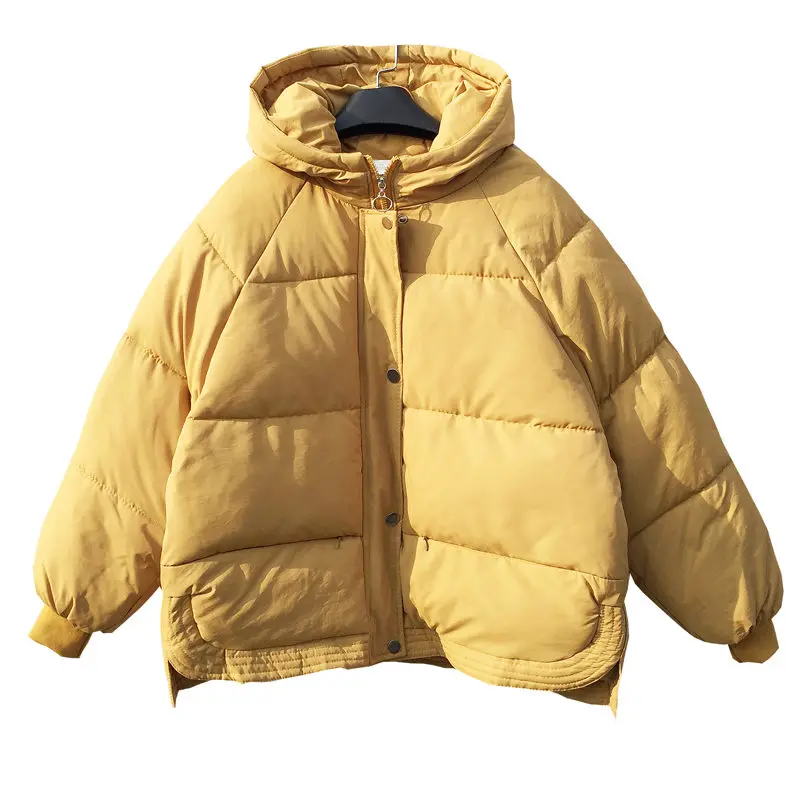 

BF Style Thick Parkas Hoodies Loose Winter Jacket Women Cotton Winter Coat Parkas Mujer 2019 Students Cotton Women Jacket C5655