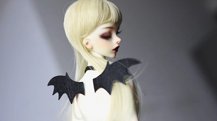 D01-P530 children handmade toy 1/4 1/6 Doll clothes BJD/SD doll props Accessories Black little devil wings 1pcs