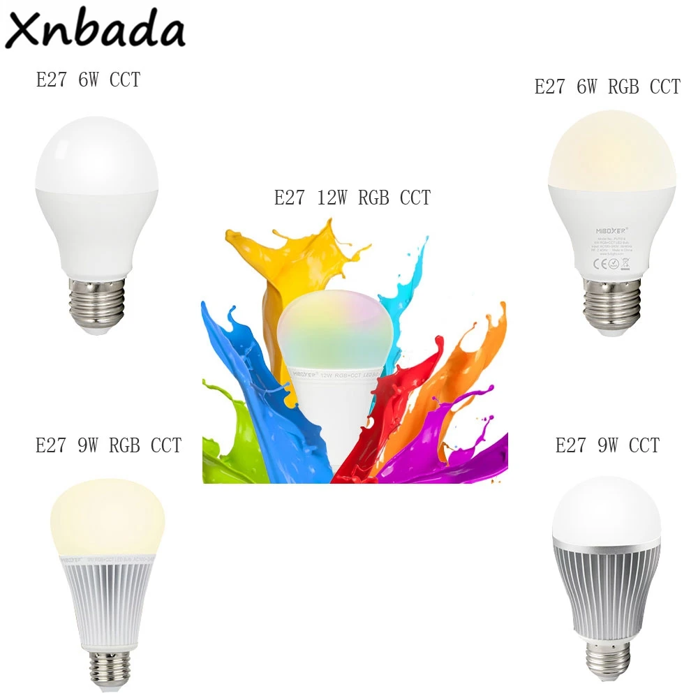 Mi светильник 2 4G Светодиодная лампа умная Беспроводная 6 Вт 9 12 CCT/RGB + CCT