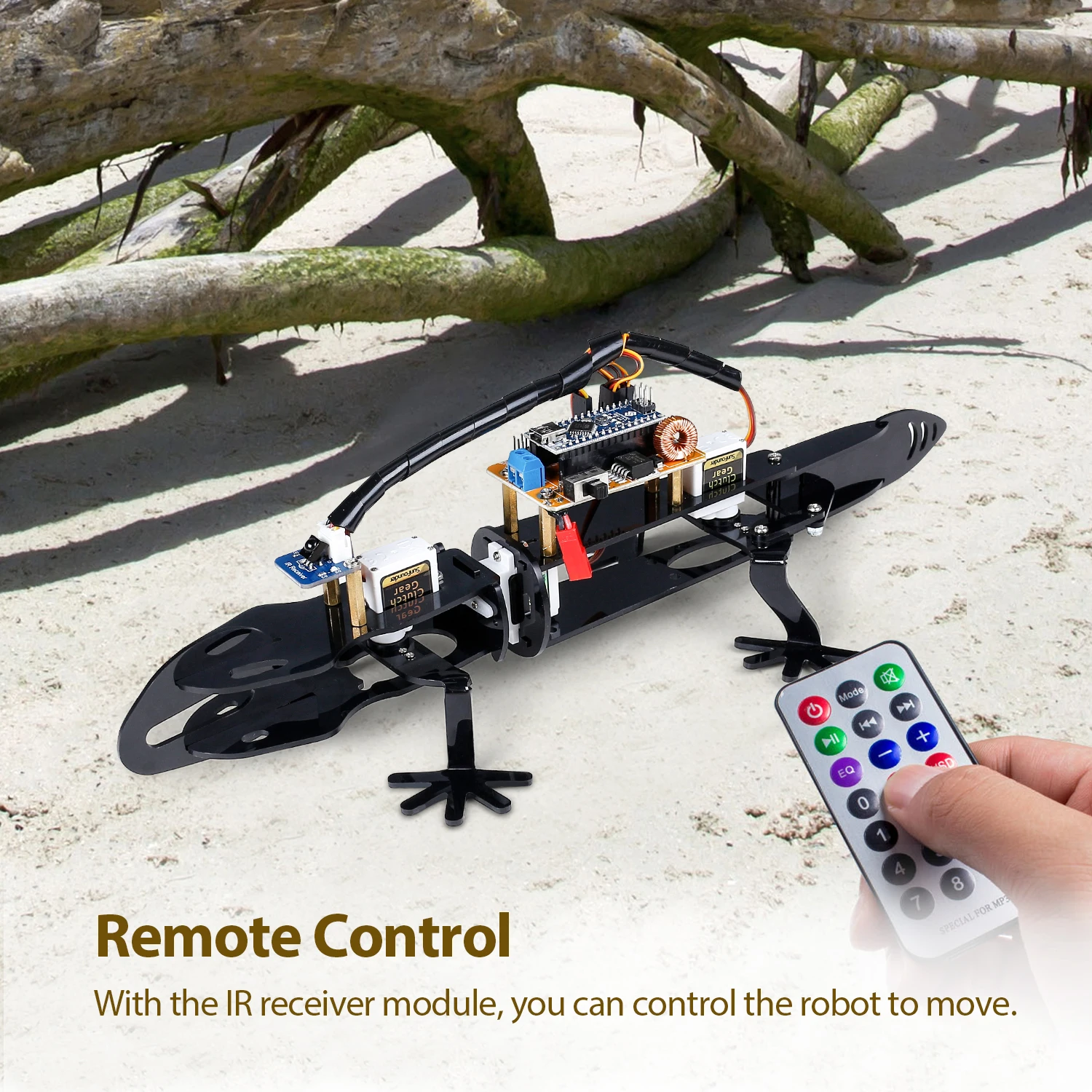 Sunfower DIY робот Комплект для Arduino Nano начинающих стволовых образование с ИК приемником модуль подробное руководство