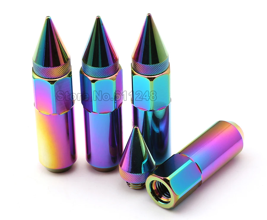 20 шт. M12X1.5/M12X1.25 Шипованный алюминий Расширенный тюнер колеса диски Луг гайки Гонки Для Ford Toyota Mitsubishi Nissan Mazda Suzuki