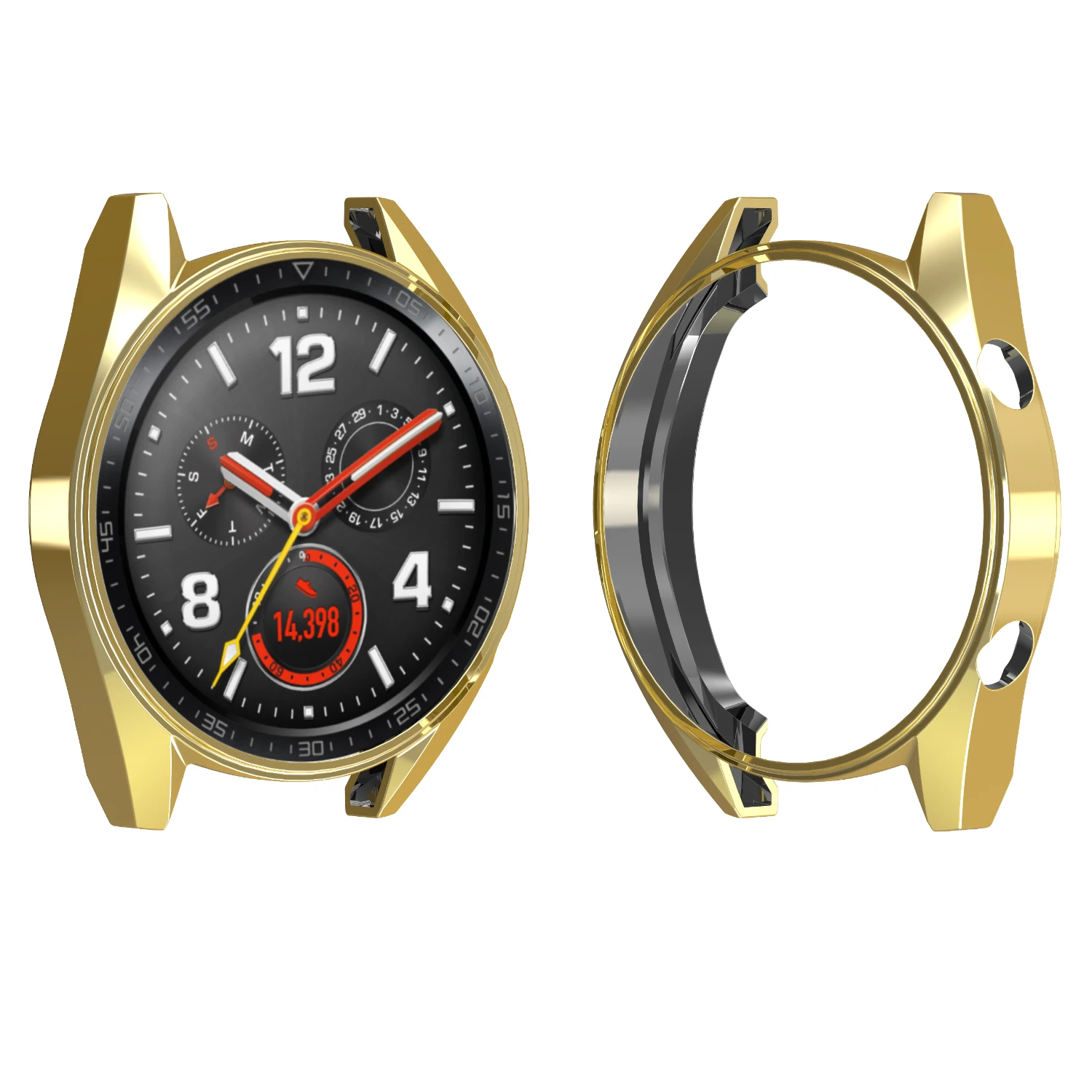 Защитный бампер с покрытием из ТПУ для Huawei Watch GT чехол рамкой мягкий силиконовый