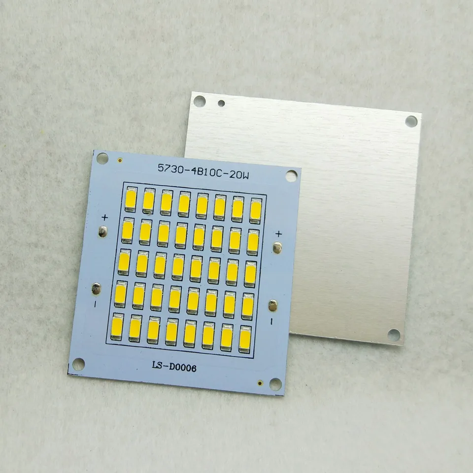 Полноцветные SMD 5730 светодиодный PCB потолочные светильник пластина для лампы 20 Вт 2000lm DC20-39V 600mA SMD cob алюминиевая ручка с пластинчатым основанием борад для Точечный светильник