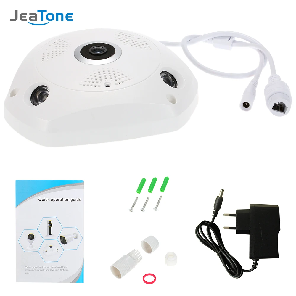 JeaTone Wifi IP камера 360 градусов панорамная 960P HD 1.3MP двухсторонняя аудио рыбий глаз