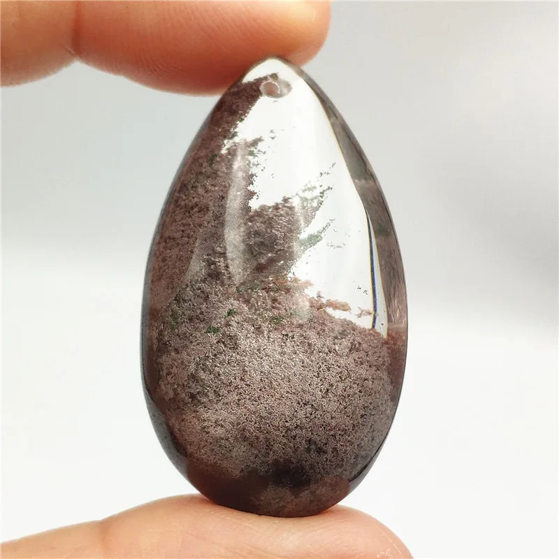 Подлинное натуральное красное фантомное ожерелье подвеска в виде капли воды