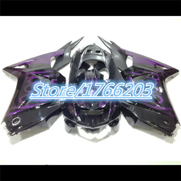 Инжекционный обтекатель для KAWASAKI Ninja ZX250R 08 14 ZX 250R 2008 2014 EX250 09 12 13 черный фиолетовый
