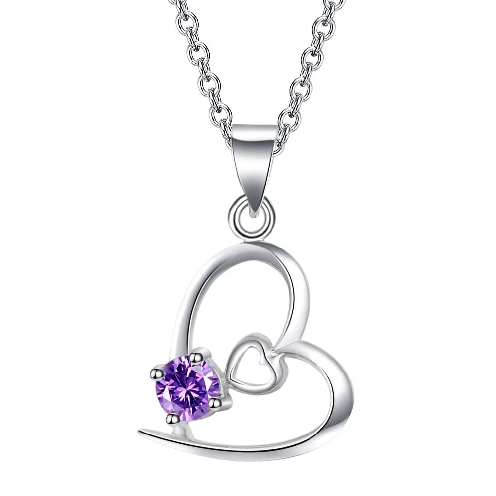 Оптовая продажа серебряное ожерелье с подвеской бесплатная доставка модные