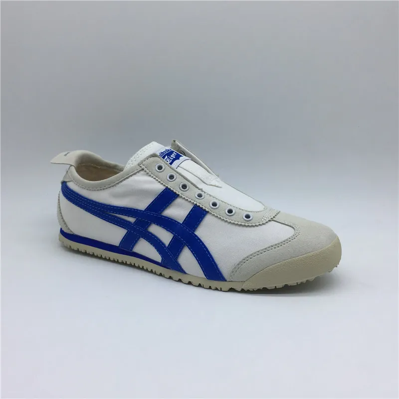 ONITSUKA TIGER Женская полотняная обувь Для мужчин молоко белого и синего цвета