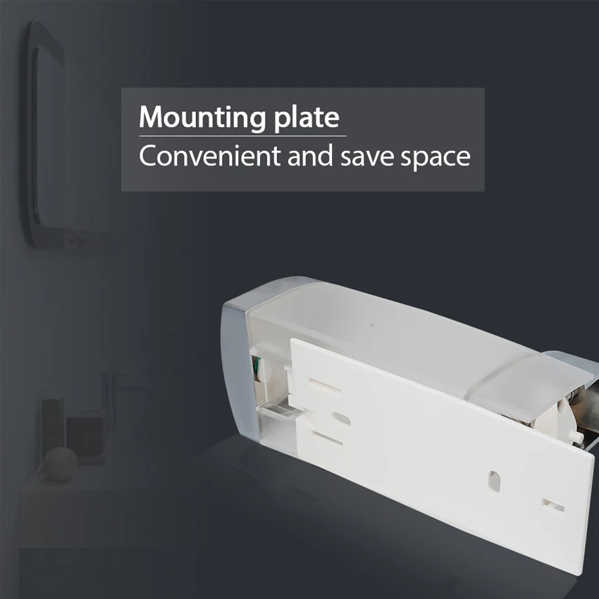 300 мл ручной дозатор жидкого мыла настенный с замком безопасности белый хром для