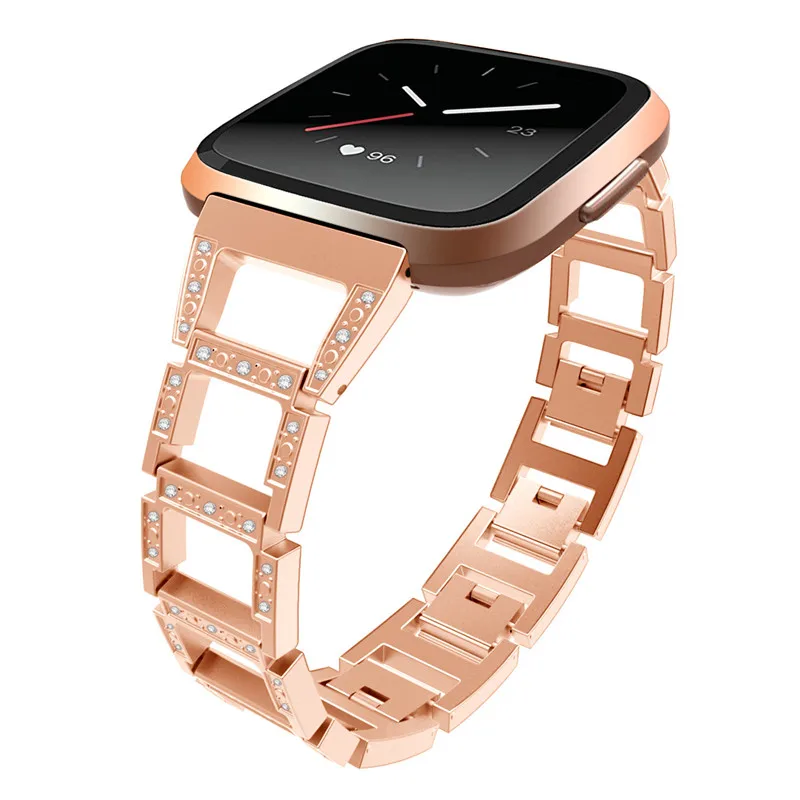 Роскошный ремешок с кристаллами для Fitbit Versa женские ремешки умных часов