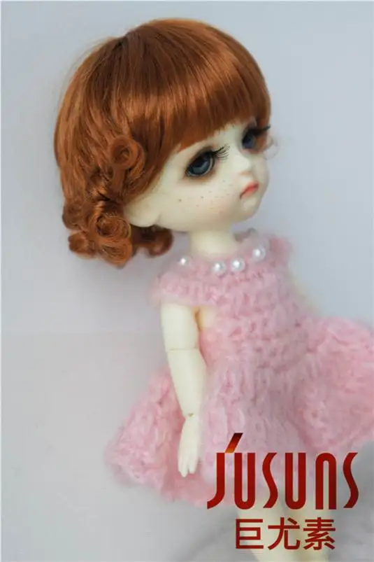 Парик для куклы JD047 13-15 см 1/8 классические курчавые парики шарнирной размер 5-6
