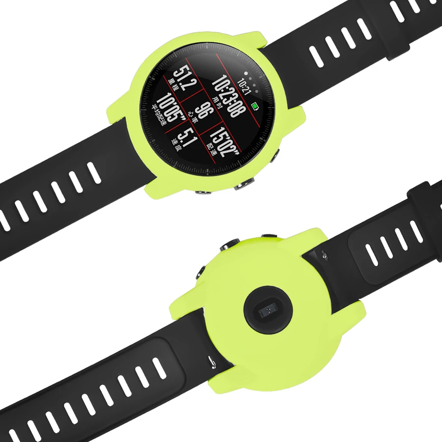Защитный чехол для Xiaomi Huami Amazfit 2/2S Stratos с полной рамкой мягкий силиконовый