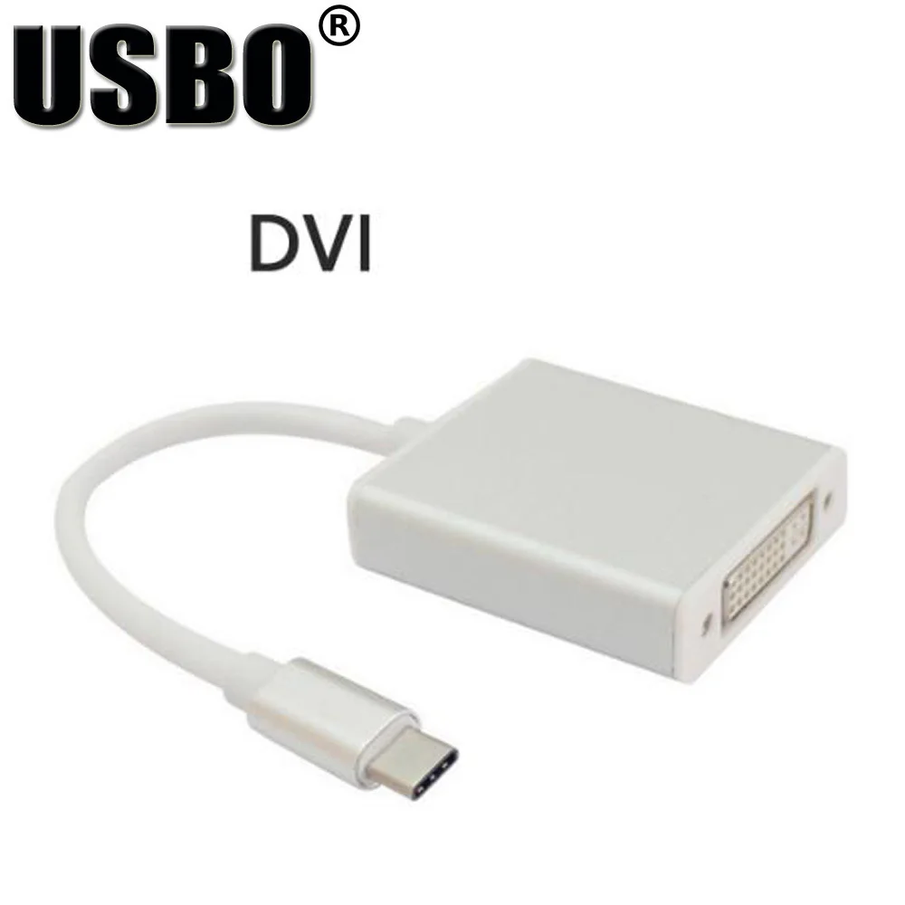 Высококачественный кабель для преобразования видео 0 1 м USB штекер Type C в VGA / HDMI DVI