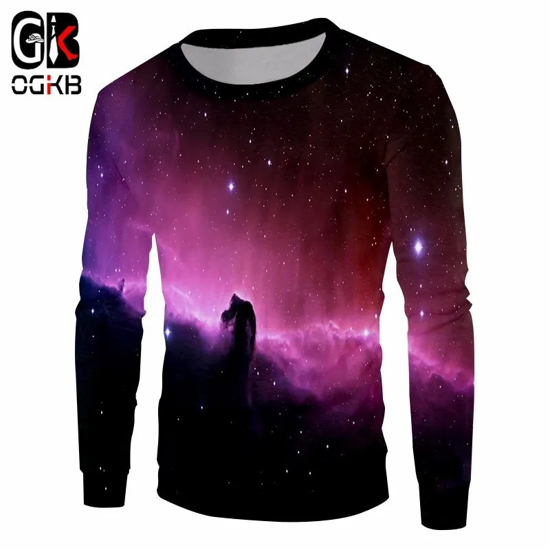 

OGKB Men/Women's 3D Sweatshirt Print Galaxy Space Hoodies Autumn Winter Hiphop Long Sleeve Crewneck Pullovers Jumper Sweats 5XL