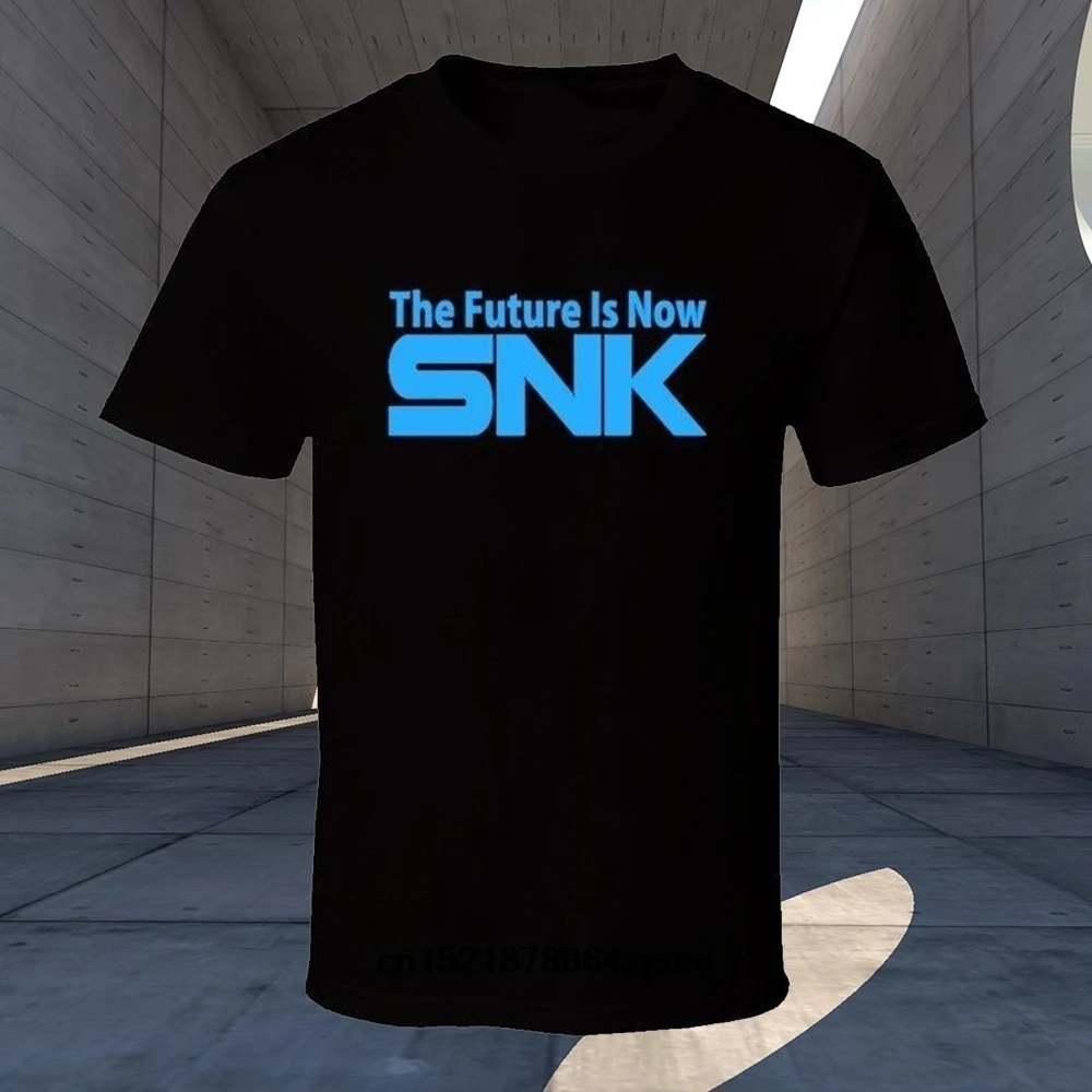 Мужская футболка футболки SNK Is Now Logo Future Neo Geo MVS AES с графическим принтом мужские