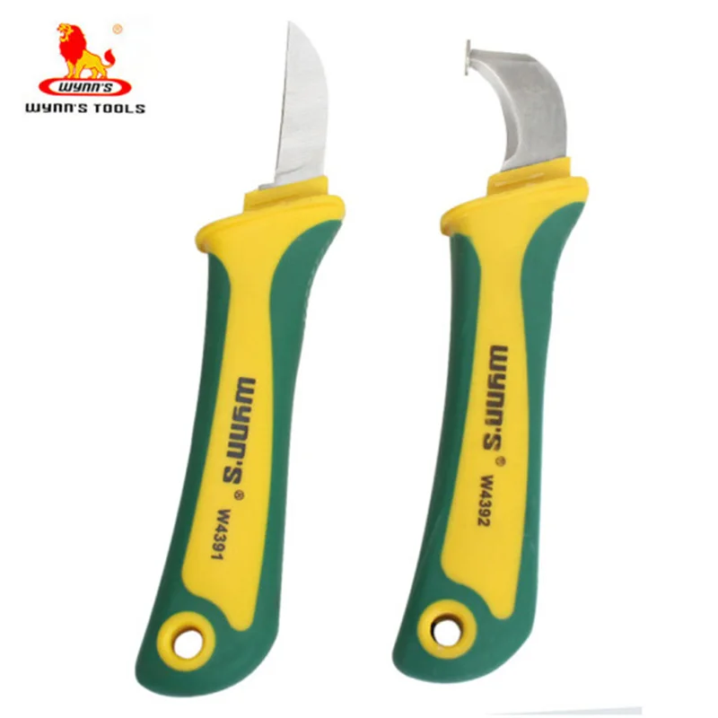 Wynns прямой/Изогнутый Рот кабель зачистки проводов нож электрика для ручные