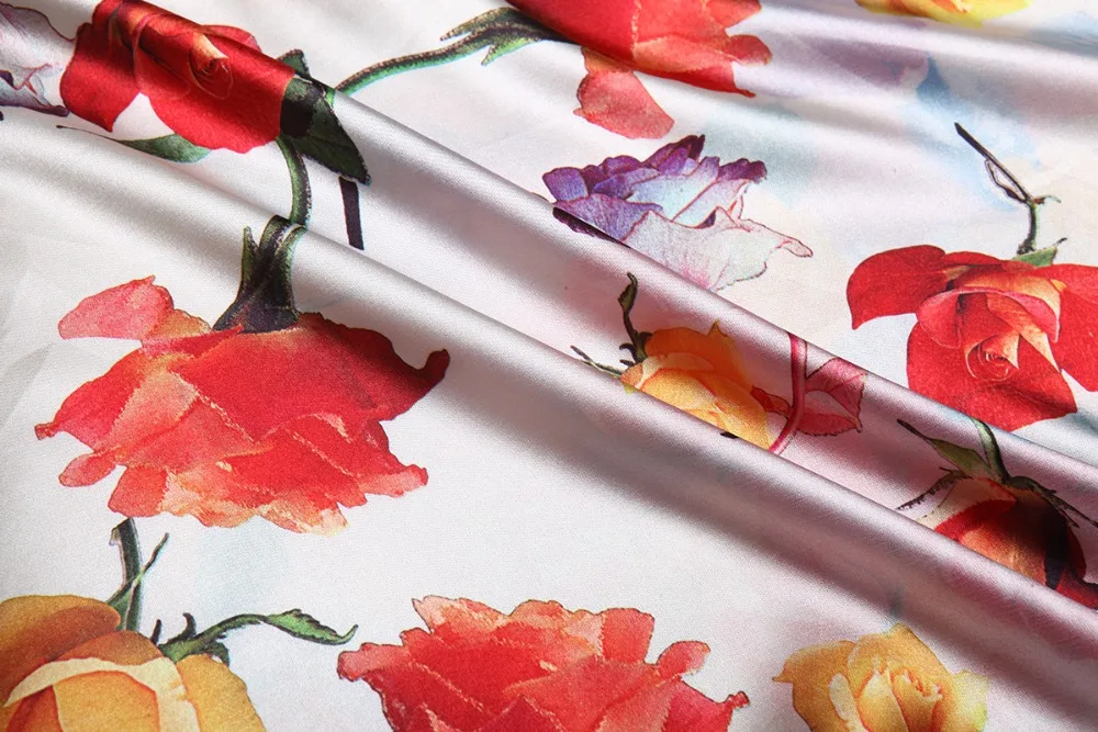 

170x75cm silk double-sided heavy satin fabric luxury treasure cheongsam dress silk fabric wholesale silk cloth HF02