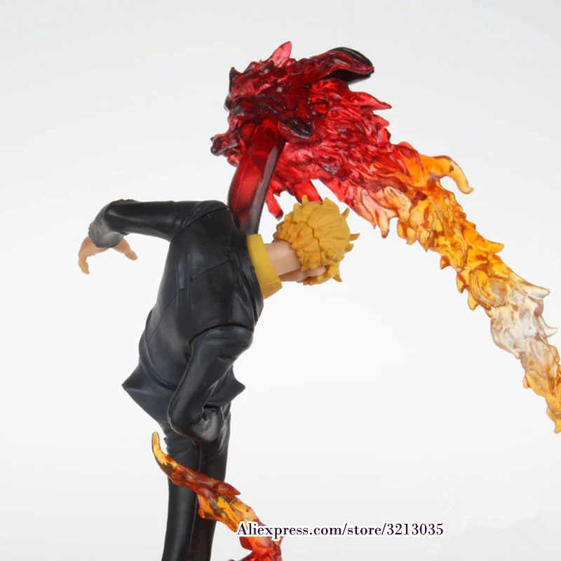 Аниме One Piece Sanji Doll Black Leg Fire Battle Version экшн фигурка из ПВХ модель игрушки 15 см|model toy|one