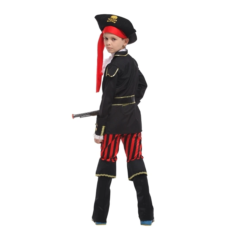 Одежда для костюмированной вечеринки мальчиков Костюм пирата на Хэллоуин детей