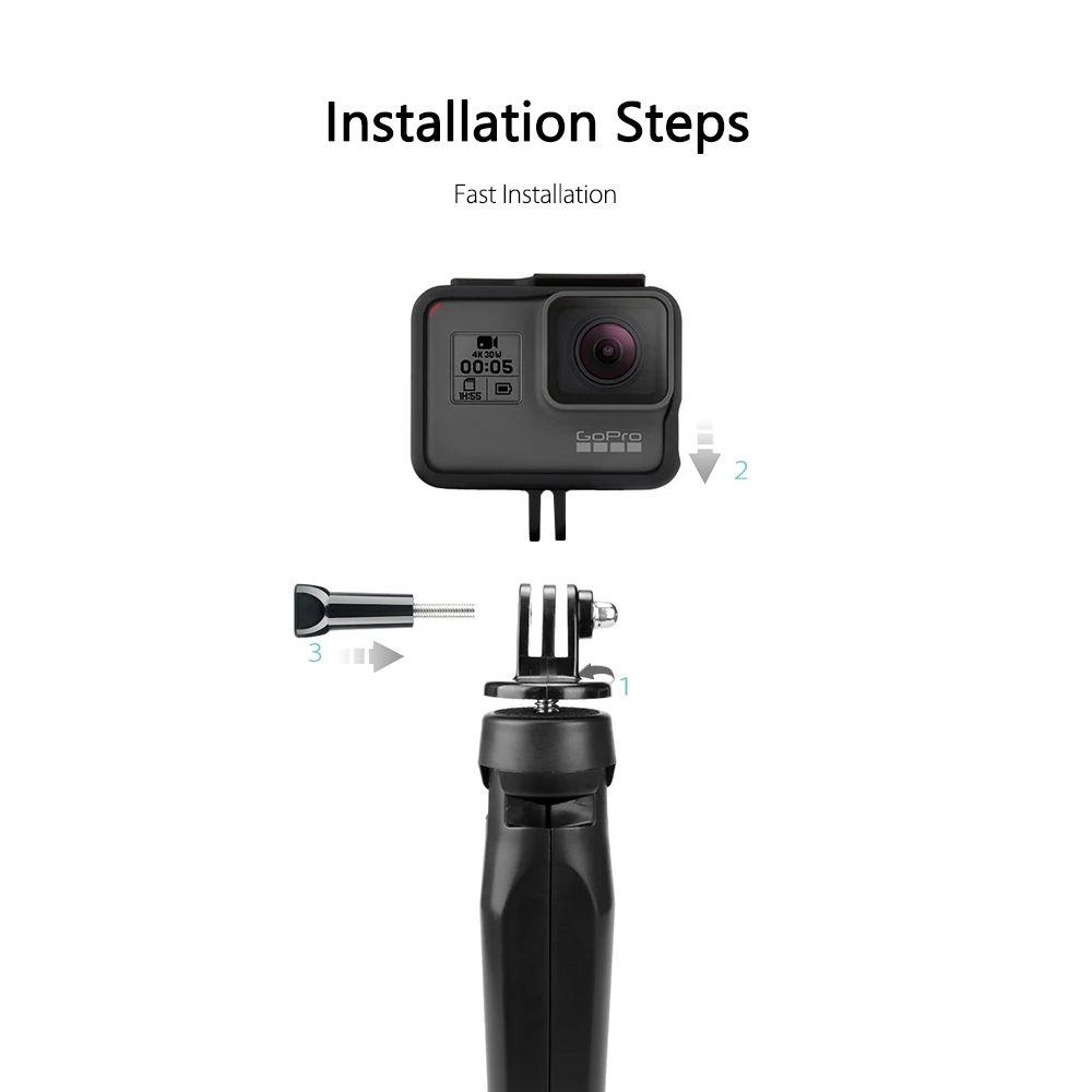 Vamson для Xiaomi штатив селфи палка для iPhone для DJI OSMO экшн Спортивная камера Yi 4K Аксессуары для Gopro Hero 7 6 5 VP423