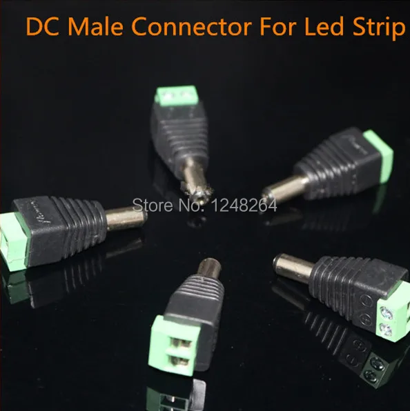 20 шт. Женский Мужской DC кабель питания разъем 5.5mmX2.5mm подключения для 5050 3528