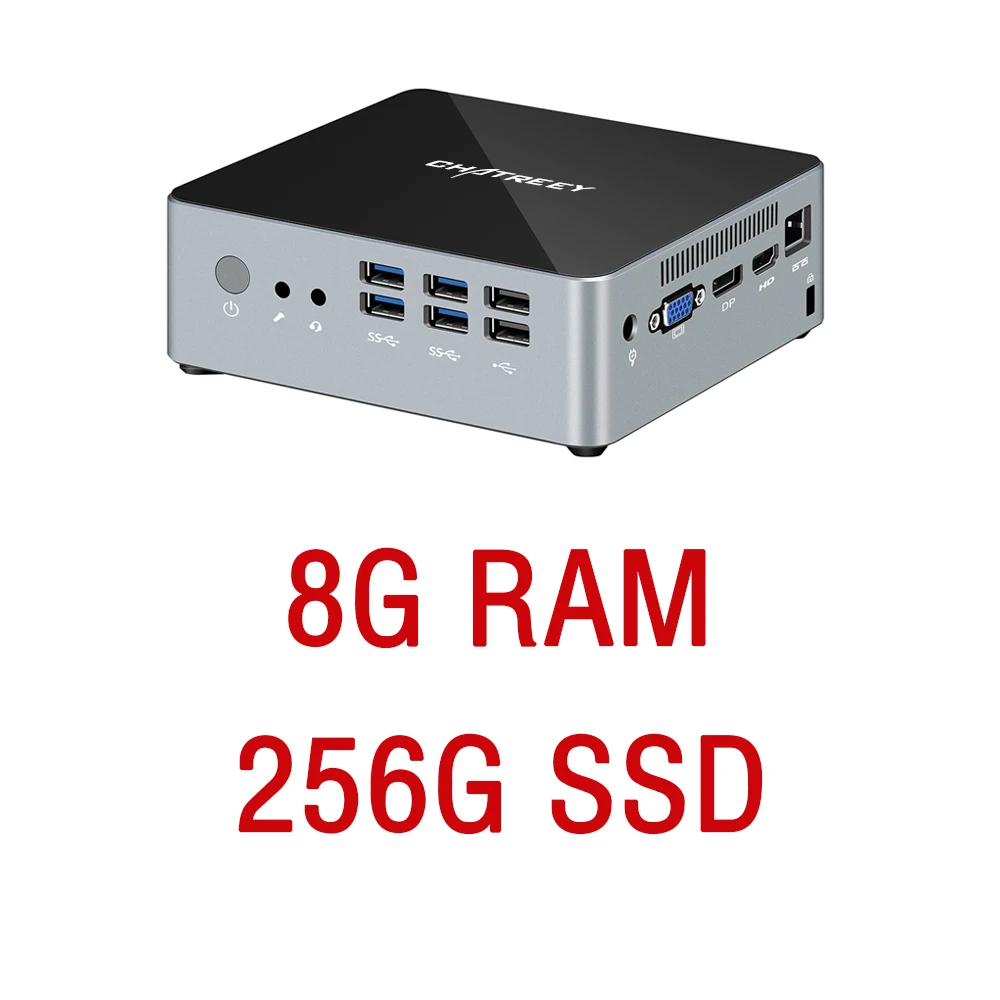Зеленый Chatreey мини ПК i5 7200u i7 4500u DP VGA HDMI 4k@ 60 Гц тройной дисплей windows linux legacy HTPC компьютер - Цвет: Зеленый