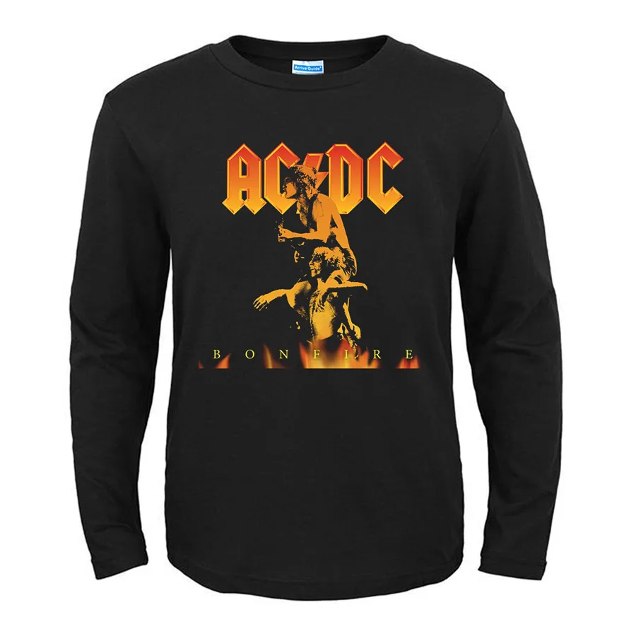 9 9 дизайнов винтажная ACDC AC/DC рок брендовая гитара Мужская и женская рубашка с длинными рукавами хэви-метал, панк стиль Фитнес тяжелый рок рокер - Цвет: 9