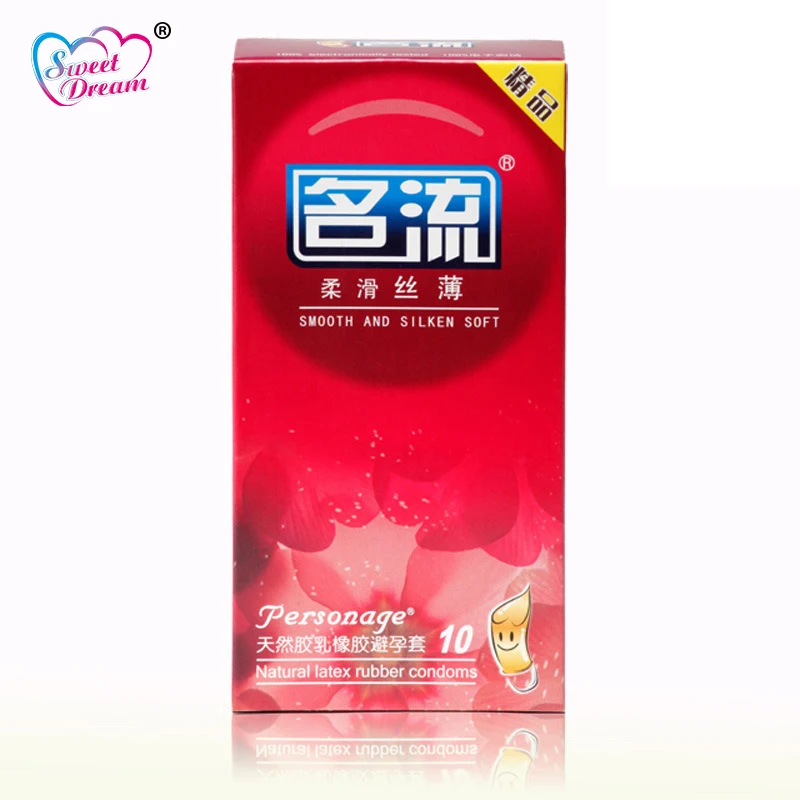 Personage Sex Condoms 10 Pcs/Lot Smooth Silken Soft Latex for Men Lubricated Contraception Toy Products LF-027 | Красота и здоровье