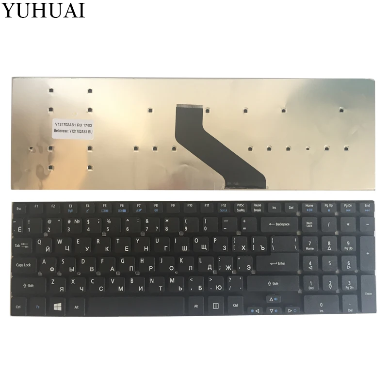 Русская клавиатура для ноутбука acer Aspire V3-531 V3-772 V3-531G E1-570 V5-561 V5-561G E1-570G V3-7710 V3-7710G V3-772G ру черный