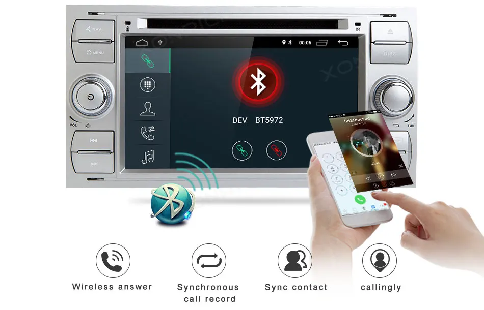 Автомобильный мультимедийный плеер 2 Din автомагнитола gps Android 8,1 для Ford Focus 2 3 mk2 Mondeo 4 C-Max S-Max Ford Fiesta Kuga Fusion Galaxy